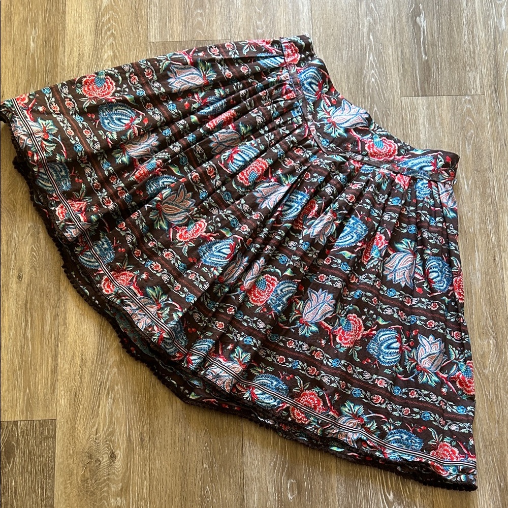 Oilily Multicolor Floral A-Line Skirt